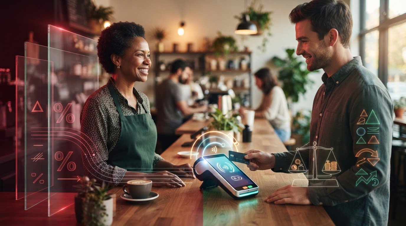 Compare merchant processing fees by rate and transaction cost